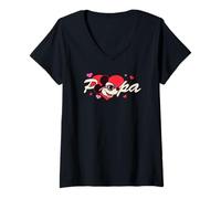 Femme Disney Valentine's Day Papa Gift Family Matching Trip T-Shirt avec Col en V