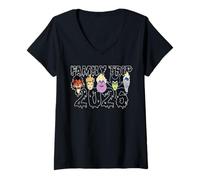 Femme Disney Villains Family Trip 2026 Matching Disney Vacation T-Shirt avec Col en V