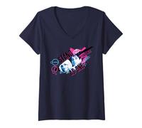 Femme Disney Zombies 4 Zed & Addison Stand Together as One T-Shirt avec Col en V
