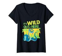 Femme Disney Zootopia 2 Gary De'Snake It's Wild Out Here Funny T-Shirt avec Col en V