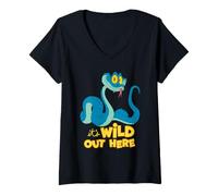 Femme Disney Zootopia 2 Gary De'Snake It's Wild Out Here Snake T-Shirt avec Col en V