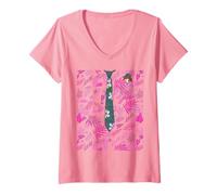 Femme Disney Zootopia 2 Nick Wilde Shirt and Tie Halloween Costume T-Shirt avec Col en V