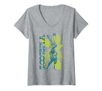 Femme Disney Zootopia Judy Hopps Summer Vibes Distressed Portrait T-Shirt avec Col en V