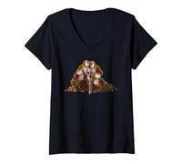 Femme Disney Zootropolis 2 Gazelle Tiger Dancers Festival Concert T-Shirt avec Col en V