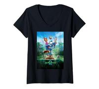 Femme Disney Zootropolis 2 Nick Judy Gary Russ Marsh Market Poster T-Shirt avec Col en V