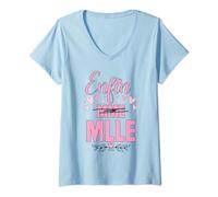 Femme divorce message humour femmes divorcées fête de divorce tee T-Shirt avec Col en V