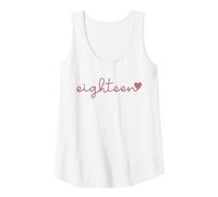 Femme Dix-Huit 18 Ans Mignon pour Femmes Filles Son 18e Anniversaire Débardeur