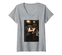 Femme DJ Richard D James AKA Aphex Twin Portrait par Andy Willsher T-Shirt avec Col en V