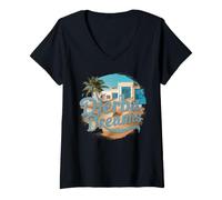 Femme Djerba Dreams Tunisie Découvrir T-Shirt avec Col en V