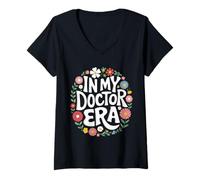 Femme Docteur à l'ère de Mon médecin T-Shirt avec Col en V