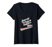 Femme Dodgeball Nostalgie des années 90 T-Shirt avec Col en V