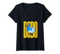 Femme Dodo ne Peut Pas Voler T-Shirt avec Col en V