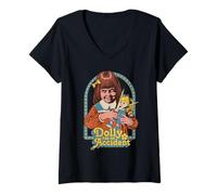 Femme Dolly Has an Accident Retro Vintage Funny Adult Humor T-Shirt avec Col en V