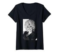 Femme Dolly Parton : la chanteuse Dolly in Concert Era 1983 T-Shirt avec Col en V