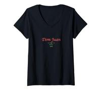 Femme Dom Juan de Molière T-Shirt avec Col en V