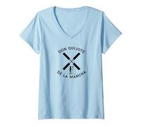 Femme Don Quichotte de la Manche (Don Quichotte) T-Shirt avec Col en V