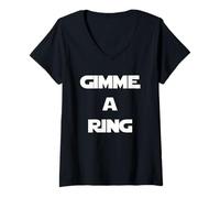 Femme Donne-Moi Une Bague T-Shirt avec Col en V