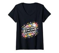 Femme Don't Ask I'm Not Doing Gamechanger Baseball Puns |- T-Shirt avec Col en V