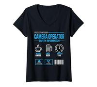 Femme Don't Ask The Camera Man Photographer T-Shirt avec Col en V