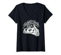 Femme Don't Look Back Chicana Tatouage Gangster Chicano Clown T-Shirt avec Col en V