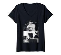 Femme Doobie Brothers Live Reunion Tour par Michael Grecco T-Shirt avec Col en V