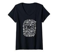 Femme Dood Chiens Race de Chien Goldendoodle Doodle-Mom Chien T-Shirt avec Col en V