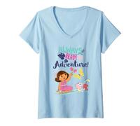 Femme Dora The Explorer Always Ready for Adventure T-Shirt avec Col en V