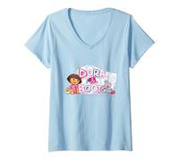 Femme Dora The Explorer Amigos Por Siempre T-Shirt avec Col en V