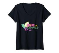 Femme Dora The Explorer Floral Lettering T-Shirt avec Col en V