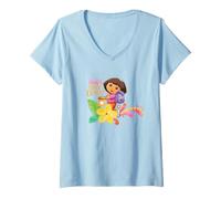Femme Dora The Explorer Hola! Soy Dora! T-Shirt avec Col en V