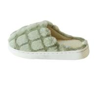 Femme Douces Pantoufles Chaussons d'intérieur pour Femmes Confort et Chaleur Polyvalents pour l'automne et l'hiver Design Doux Moelleux idéal Le Repos à Domicile Les après-midis cocooning (Green, 39)
