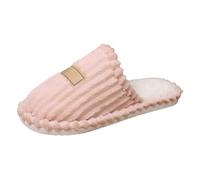 Femme Douces Pantoufles Chaussons féminins douillets et élégants à Rayures pour l’ intérieur Confort Thermique Optimal et Design raffiné pour Maison après-midi cocooning (39)