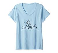Femme Doula du décès Infirmière de fin de vie Doula Hospice T-Shirt avec Col en V