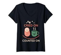 Femme Doula post-partum Soutien Quatrième Trimestre Healing Pride T-Shirt avec Col en V