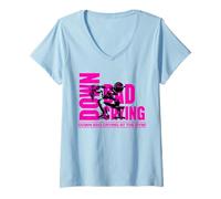 Femme Down Bad Crying at The Gym Cute Girly Gym Assorties Cuties T-Shirt avec Col en V