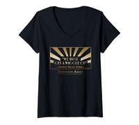Femme Downton Abbey: The Grand Finale Get A Wiggle on T-Shirt avec Col en V
