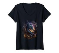 Femme Dragon dans l'espace, Une légende Rencontre la T-Shirt avec Col en V