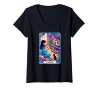 Femme Drame K-Drame drôle et Drame coréen T-Shirt avec Col en V