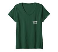 Femme Drapeau de l'Arabie Saoudite T-Shirt avec Col en V