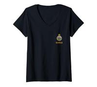 Femme Drapeau de l'État du Kansas T-Shirt avec Col en V