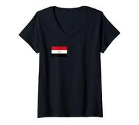 Femme Drapeau égyptien de l'Égypte T-Shirt avec Col en V