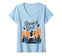 Femme Dream It Do It Master Graduation Mastered It 2025 T-Shirt avec Col en V