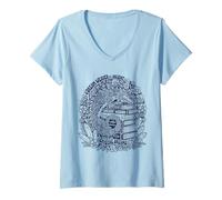Femme Dream Weaver, Sagesse Ancienne, Cristal, rêves mystiques T-Shirt avec Col en V