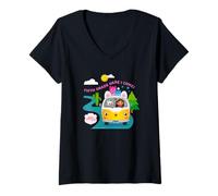 Femme DreamWorks Gabby’s Dollhouse Fifth Grade Here I Come T-Shirt avec Col en V
