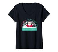 Femme DreamWorks Gabby’s Dollhouse Meowy Christmas T-Shirt avec Col en V