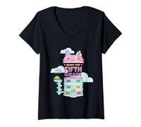 Femme DreamWorks Gabby’s Dollhouse Ready for Fifth Grade T-Shirt avec Col en V