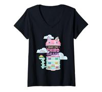 Femme DreamWorks Gabby’s Dollhouse Ready for Third Grade T-Shirt avec Col en V
