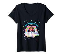 Femme DreamWorks Gabby’s Dollhouse The Movie Abso-Sprinkle-Lutely T-Shirt avec Col en V