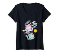 Femme DreamWorks Gabby’s Dollhouse The Movie Back to School We Go T-Shirt avec Col en V