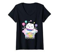 Femme DreamWorks Gabby’s Dollhouse The Movie Cakey-est Cloud T-Shirt avec Col en V